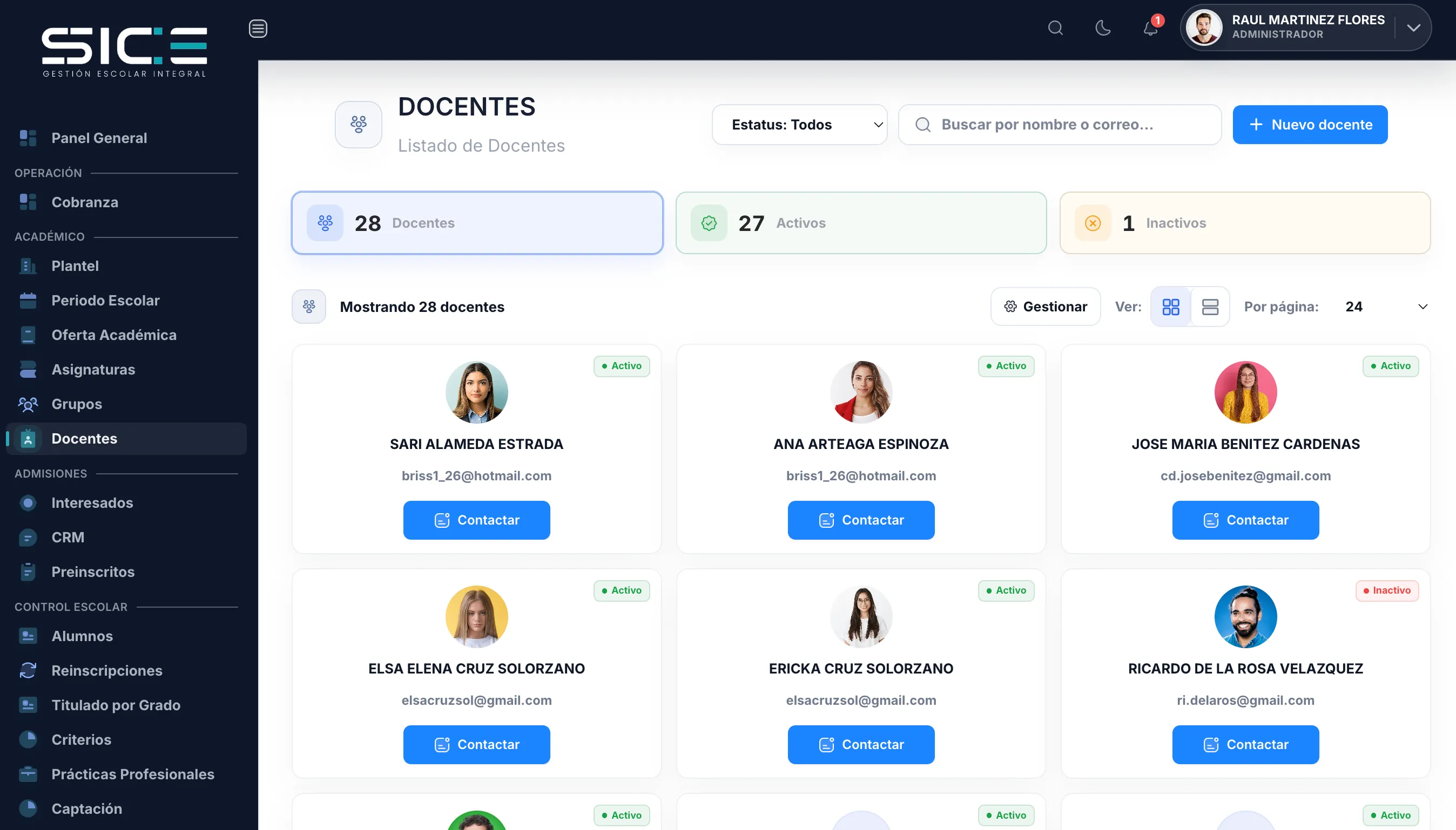 Docentes