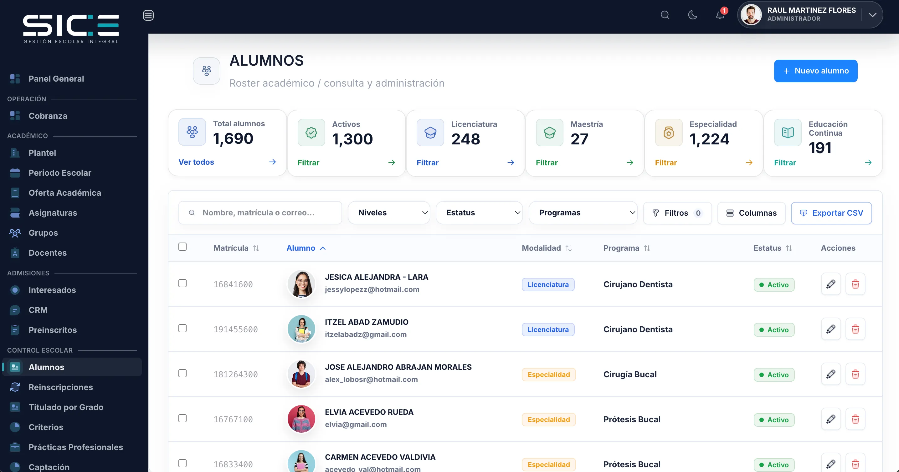 Alumnos